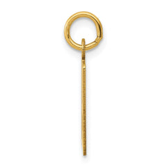 14k Small Elongated Number 79 Charm