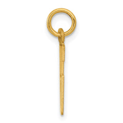 14k Small Elongated Number 86 Charm