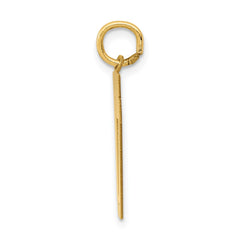 14k Medium Polished Number 17 Charm - 2