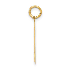 14k Medium Polished Number 21 Charm