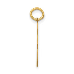 14k Medium Polished Number 78 Charm