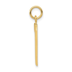 14k Large Polished Number 1 Charm