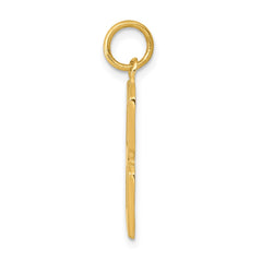 14k Large Polished Number 8 Charm