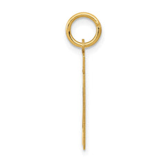 14k Small Polished Number 21 Charm