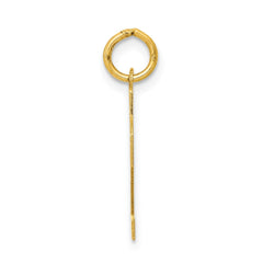 14k Small Polished Number 22 Charm