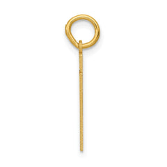 14k Small Polished Number 51 Charm