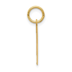 14k Medium Satin Number 1 Charm