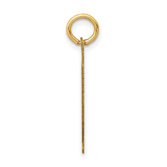 14k Medium Satin Number 40 Charm