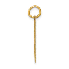 14k Medium Satin Number 81 Charm