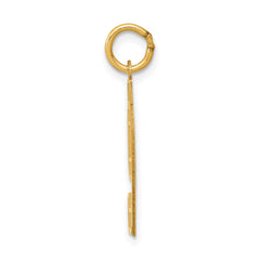 14k Medium Satin Number 97 Charm