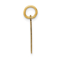 14k Small Satin Number 1 Charm