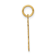 14k Small Satin Number 13 Charm