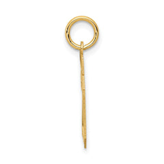 14k Small Satin Number 20 Charm