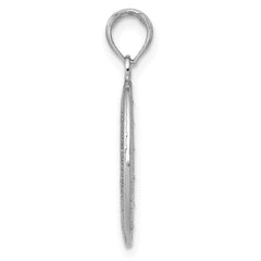 14k White Gold Miraculous Medal Pendant - 3