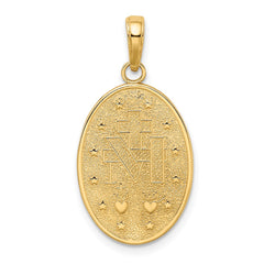 14k Miraculous Medal Pendant - 7