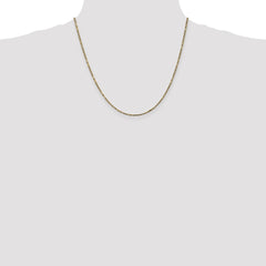 14K 20 inch 1.8mm Diamond-cut Milano Rope with Lobster Clasp Chain