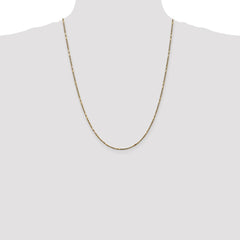 14K 24 inch 1.8mm Diamond-cut Milano Rope with Lobster Clasp Chain
