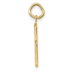 14k Medium Polished Number 6 Charm - 2