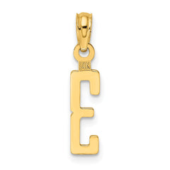 14k Polished Number 3 Pendant - 2