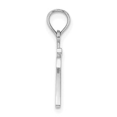 14kw Polished Number 7 Pendant - 2