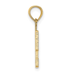14k Polished Number 9 Pendant - 2