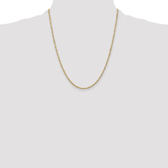 14K 22 inch 1.70mm Singapore with Lobster Clasp Chain