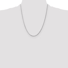 14k WG 1.3mm Curb Pendant Chain