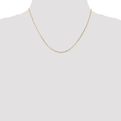 14K 18 inch .9mm Curb with Spring Ring Clasp Pendant Chain