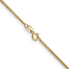 14K 18 inch 1.4mm Curb with Spring Ring Clasp Pendant Chain