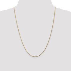 14K 24 inch 1.4mm Curb with Spring Ring Clasp Pendant Chain