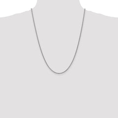 14K White Gold 24 inch 2.1mm Spiga with Lobster Clasp Chain