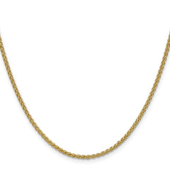 14K 26 inch 2.1mm Spiga with Lobster Clasp Chain
