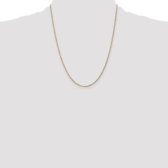 14K 22 inch 1.05mm Diamond-cut Spiga with Spring Ring Clasp Chain