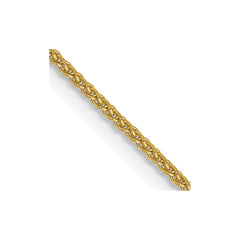 14K 24 inch 1.05mm Diamond-cut Spiga with Spring Ring Clasp Chain