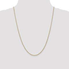 14K 24 inch 1.8mm Forzantine Cable with Lobster Clasp Chain