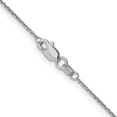 14K White Gold 30 inch .95mm Diamond-cut Cable with Lobster Clasp Chain