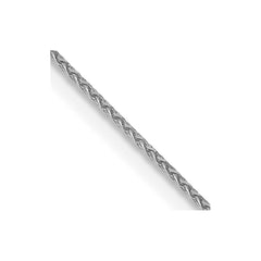 14K White Gold 22 inch .85mm Diamond-cut Spiga with Lobster Clasp Chain