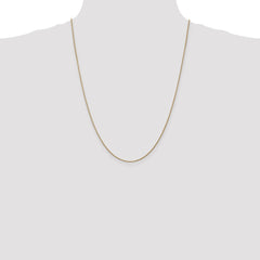 14K 24 inch 1.05mm Diamond-cut Spiga with Lobster Clasp Chain