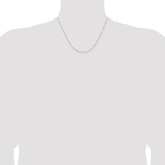14K 18 inch .5mm Box with Lobster Clasp Chain