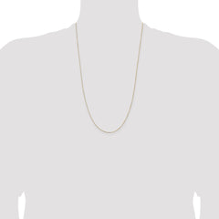 14K 26 inch .5mm Box with Lobster Clasp Chain