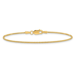 14K 10 inch 1.25mm Spiga with Lobster Clasp Anklet