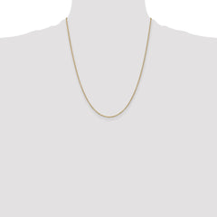 14K 22 inch 1.4mm Round Open Wide Link Cable with Lobster Clasp Chain