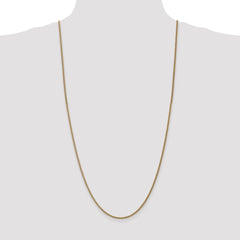 14K 30 inch 1.05mm Spiga with Spring Ring Clasp Chain
