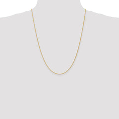 14k 24 inch 1.2mm Parisian Wheat with Lobster Clasp Chain