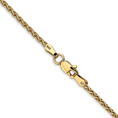 14k 16 inch 1.75mm Parisian Wheat with Lobster Clasp Chain