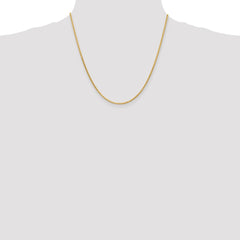 14K 20 inch 1.9mm Diamond-cut Parisian Wheat with Lobster Clasp Chain