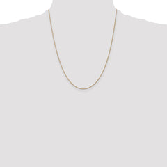 14K 22 inch .8mm Light Baby Rope with Spring Ring Clasp Chain