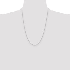 14k WG 1.2mm D/C Cable Chain - 10