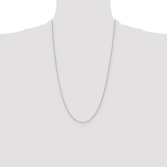 14k WG 1.2mm D/C Cable Chain