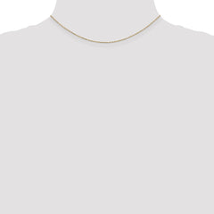 14K 14 inch .8mm Diamond-cut Cable with Lobster Clasp Chain